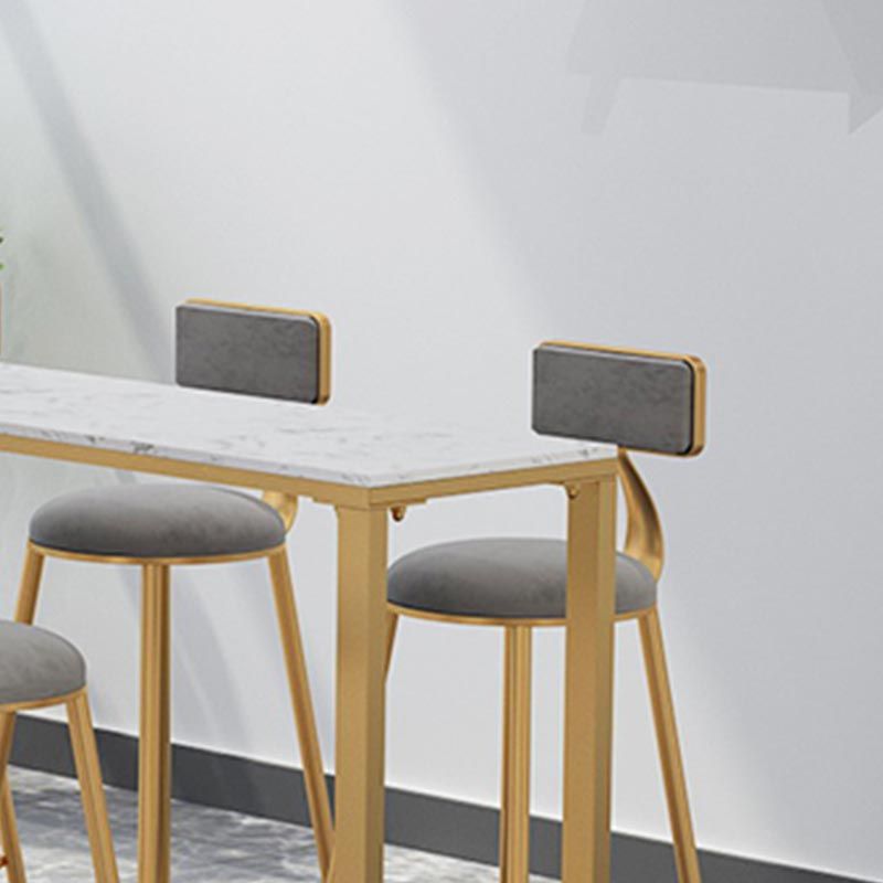 Tavolino da bar del patio del negozio di rettangolo