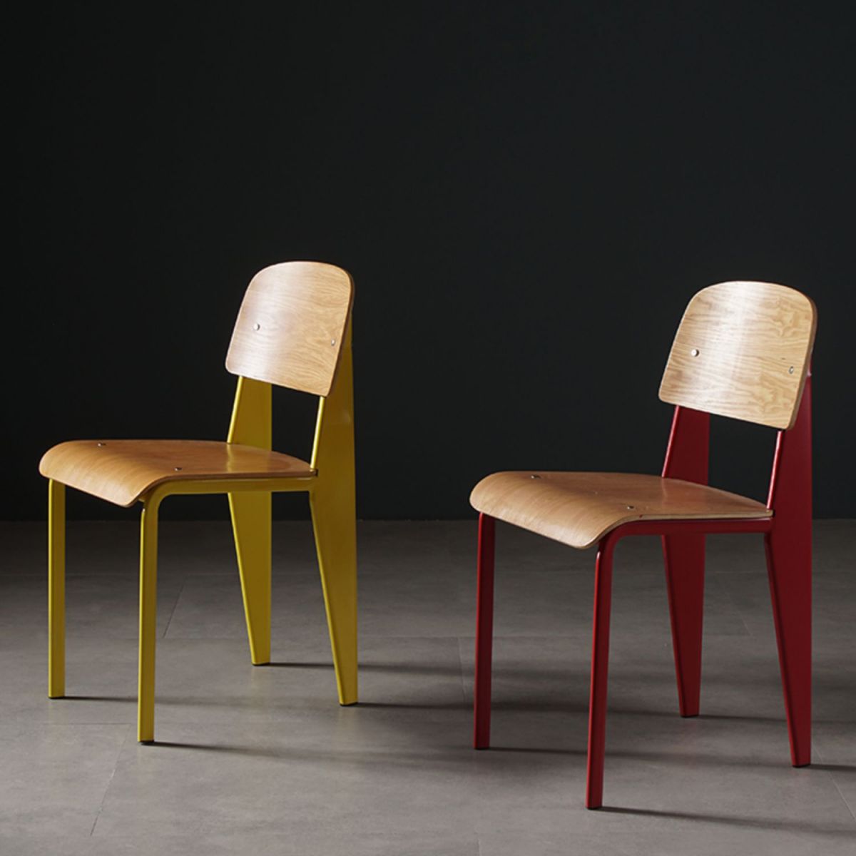 Industrial Style Metal Legs Dining Chairs Open Back Dining Side Chair for Home Clearhalo ' kitchen&dining_furn' 'Dining Chairs' 'Dining Tables & Seating' 'dining_chair' 'Furniture' 'furniture_dining_chair' 'Kitchen & Dining Furniture' 'kitchen' 1200x1200_c57471b3-ff52-4d25-896c-7a619ac209a9