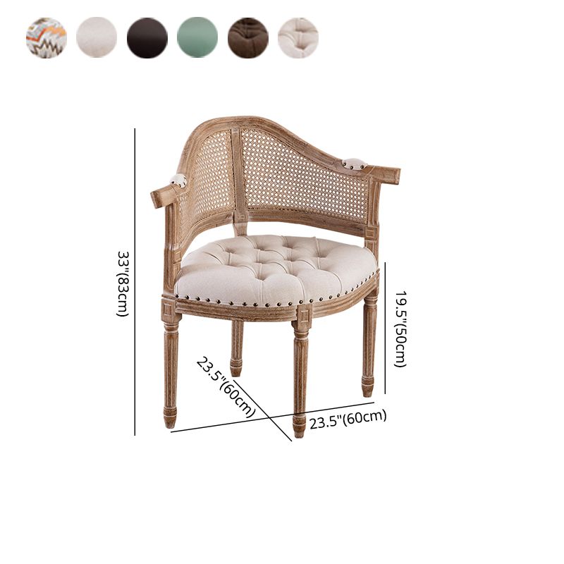 Country Style Rubberwood Chairs Kitchen Dining Open Back Arm Chair Set Clearhalo ' kitchen&dining_furn' 'Dining Chairs' 'Dining Tables & Seating' 'dining_chair' 'furn' 'furn_dining_chair' 'Furniture' 'furniture_dining_chair' 'Kitchen & Dining Furniture' 'kitchen' 1200x1200_c5772053-bfbb-4a12-b06e-f32bf17d7d31