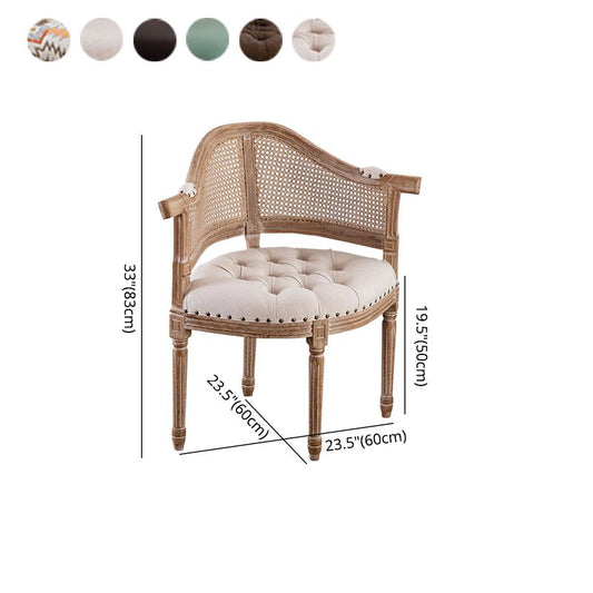 Country Style Rubberwood Chairs Kitchen Dining Open Back Arm Chair Set Clearhalo ' kitchen&dining_furn' 'Dining Chairs' 'Dining Tables & Seating' 'dining_chair' 'furn' 'furn_dining_chair' 'Furniture' 'furniture_dining_chair' 'Kitchen & Dining Furniture' 'kitchen' 1200x1200_c5772053-bfbb-4a12-b06e-f32bf17d7d31