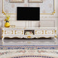Traditionele TV-standaard Console Houten mediaconsole TV-standaard met 4 laden