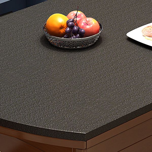 Simplicity Style Dining Site Table Round Stone Furniture with Drop-Leaf Clearhalo 'Dining Tables & Seating' 'Dining Tables' 'dining_table' 'furn' 'furn_dining_table' 'Furniture' 'Kitchen & Dining Furniture' 1200x1200_c578f741-2f1b-4f03-86a0-c215567b5628