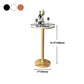 Glam Style Iron Bar Table Round Top Indoor Pedestal Bistro Table 23"W x 41"H Clearhalo 'Bar Furniture' 'Bar Tables' 'bar_tables' 'furn' 'furn_bar_tables' 'Furniture' 'Kitchen & Dining Furniture' 1200x1200_c5793ff7-0c92-47c3-84ec-2e99845d59a1