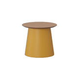 Tavolino moderno rotondo acrilico/legno con tavolino da caffè a base di un piede