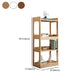 Solid Wood Rectangle Bookshelf Modern Open Bookcase for Home Office