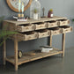 Commode traditionnelle en bois massif, commode de rangement pour chambre à coucher