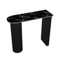 Faux Marble Bistro Bar Table Double Pedestal Bar Table for Living Room Clearhalo 'Bar Furniture' 'Bar Tables' 'bar_tables' 'furn' 'furn_bar_tables' 'Furniture' 'Kitchen & Dining Furniture' 1200x1200_c57f7679-f85e-45b5-9728-23daae8c1bf6