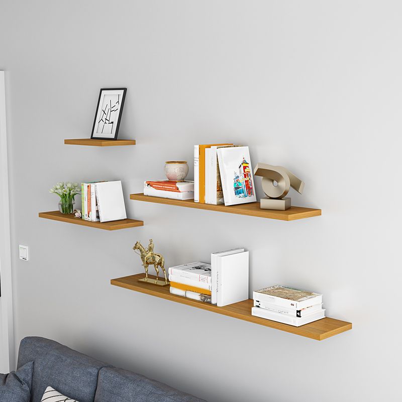 Contemporary Wood Bookshelf Closed Back Wall Mounted Bookcase for Office Clearhalo 'Bookcases' 'furn' 'furn_bookcases' 'Furniture' 'Office Furniture' 1200x1200_c57fe228-5d9e-4944-9bd7-97389701c43f