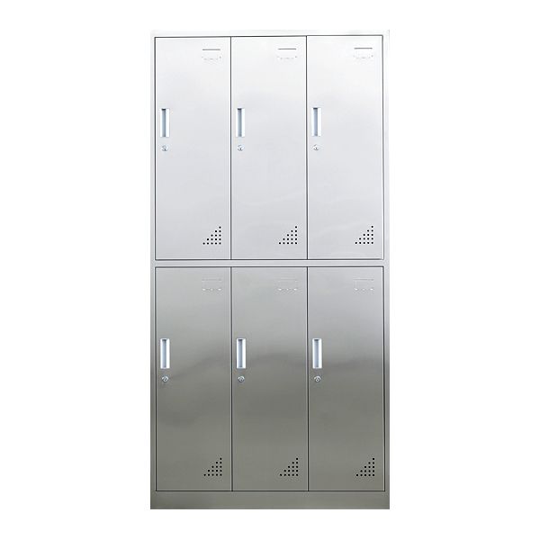 Metal Industrial Cabinet for Bathroom Steel Storage Cabinet with Hinged Door Clearhalo 'Armoires & Wardrobes' 'armoires_wardrobes' 'Bedroom Furniture' 'furn' 'furn_armoires_wardrobes' 'Furniture' 1200x1200_c580a51f-bbf2-4c4e-8598-0a7e5c1b900c