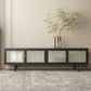 Metal and Glass TV Media Stand Industrial Media Console with Doors Clearhalo 'furn' 'furn_tv_stands_entertainment_centers' 'Furniture' 'Living Room Furniture' 'TV Stands & Entertainment Centers' 'TV Stands & Media Storage Furniture' 'tv_stands_entertainment_centers' 1200x1200_c5813d49-5028-4ec7-a9e3-64f6b18c186e