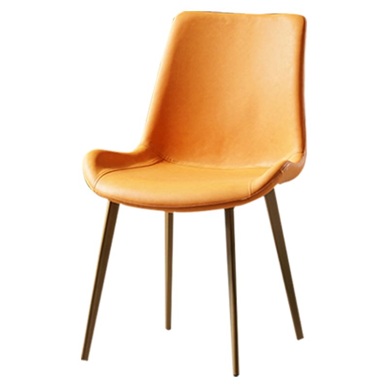 Nordic Style Metal Dining Side Chair Armless Dining Side Chair for Kitchen Clearhalo ' kitchen&dining_furn' 'Dining Chairs' 'Dining Tables & Seating' 'dining_chair' 'furn' 'furn_dining_chair' 'Furniture' 'furniture_dining_chair' 'Kitchen & Dining Furniture' 'kitchen' 1200x1200_c5818ef3-b57b-4138-8183-9a8879bf0583