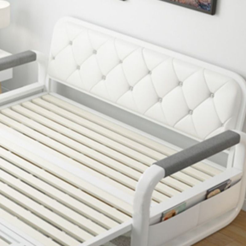 Divano contemporaneo di miscela di cotone con letto in grigio con deposito