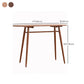 Mesa de comedor de bar contemporánea, mesa de bar rectangular de madera para cocina