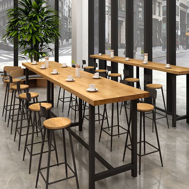 Contemporary Bar Stool Backrest Barstool with Black Metal Legs Clearhalo 'Bar Furniture' 'Bar Stools' 'bar_stools' 'furn' 'furn_bar_stools' 'Furniture' 'Kitchen & Dining Furniture' 1200x1200_c583156e-a471-42a1-b02b-81ac58eedf58