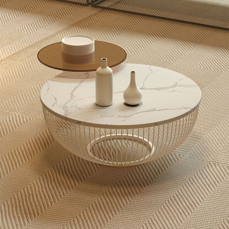 Simplicity salontafel Witte koffie-cocktailtafel met opbergruimte