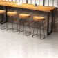 Industrial Bar Dining Table Solid Wood Bar Dining Table with Sled Base Clearhalo 'Bar Furniture' 'Bar Tables' 'bar_tables' 'furn' 'furn_bar_tables' 'Furniture' 'furniture_bar_tables' 'Kitchen & Dining Furniture' 1200x1200_c58448b8-00c3-4db2-a37e-e8354321bc70