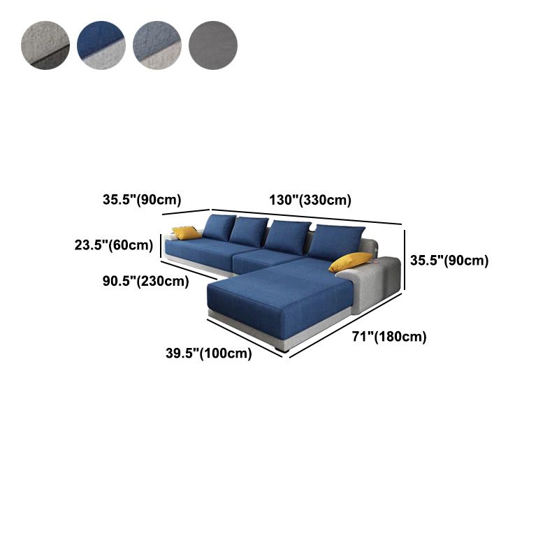 Round Armrest Cushioned Back Cotton Sofa Bed Sponge/latex Padded Sofa