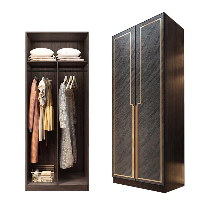 Mobile per finitura a specchio con porte di vetro grigio mobile per interni contemporanei