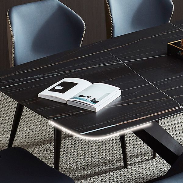 Modern 1/2/5/7 Pieces Dining Set Sintered Stone Dining Table Set Clearhalo 'Dining Room Sets' 'Dining Tables & Seating' 'dining_room_set' 'furn' 'furn_dining_room_set' 'Furniture' 'furniture_dining_room_set' 'Kitchen & Dining Furniture' 'kitchen&dining_furn' 'kitchen' 1200x1200_c58a1623-c26a-4cdc-a0e0-e13f252c0026
