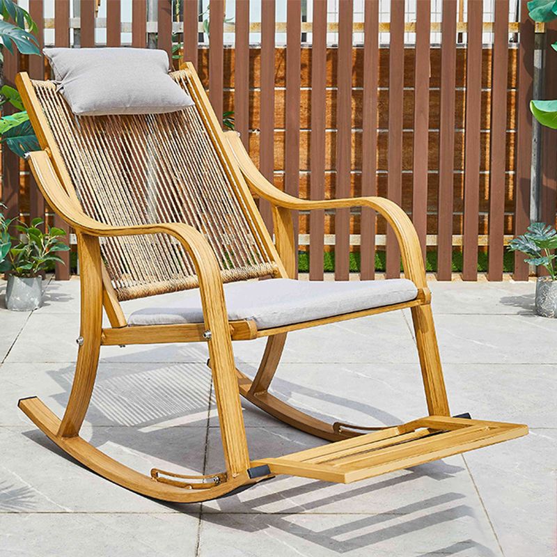 Modern Style Leisure Rocking Chair Outdoor Single Rocking Chair - Clearhalo