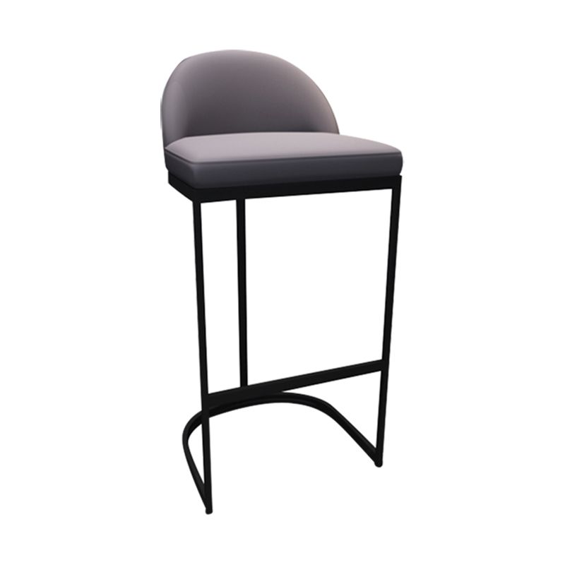 Low Back Bar Stools Glam Metal Dining Stools with Metal Base Clearhalo 'Bar Furniture' 'Bar Stools' 'bar_stools' 'furn' 'furn_bar_stools' 'Furniture' 'Kitchen & Dining Furniture' 1200x1200_c58b9293-0bbb-4f6c-bdfd-cab44639c44e