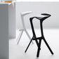Footrest Indoor Low Back Stool Modern Plastic Stack Bar and Counter Stool