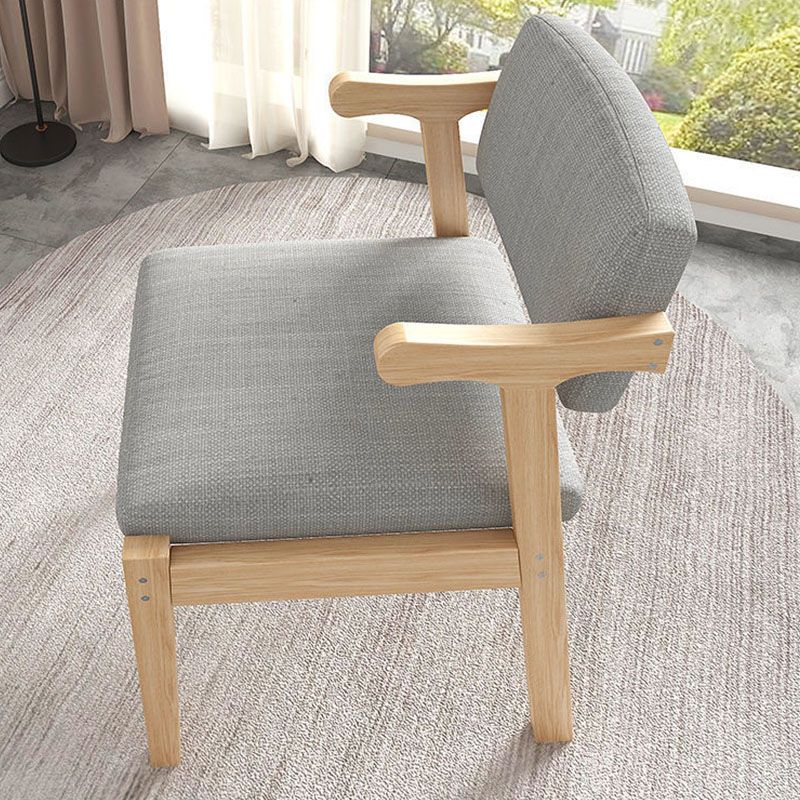 Contemporary Style Chair Armless Open Back Chair with Wood Legs for Home Clearhalo 'Dining Chairs' 'Dining Tables & Seating' 'dining_chair' 'furn' 'furn_dining_chair' 'Furniture' 'Kitchen & Dining Furniture' 1200x1200_c590f8ec-7376-4c0d-ad21-f9234f1beae2