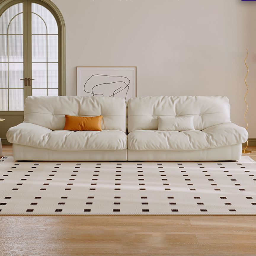 Sedute scandinaviane in tessuto trapuntato in trapuntato a bracciale di divano standard del soggiorno