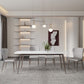 Glam Dining Table Sintered Stone Table with Metal Legs for Home Use Clearhalo 'Dining Tables & Seating' 'Dining Tables' 'dining_table' 'furn' 'furn_dining_table' 'Furniture' 'Kitchen & Dining Furniture' 1200x1200_c592139c-73c1-42c7-b3e8-d196c2fca52f