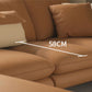 Contemporary Dark Brown Cushions Standard for Living Room Sofa