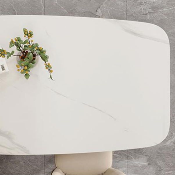 Designer Style Sintered Stone Dining Set Rectangle 1/2/3/5/7 Pieces Dining Room Table Set