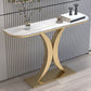 Console in ardesia glam tavolo mezzano con console resistente al graffi di ferro resistente alla macchia