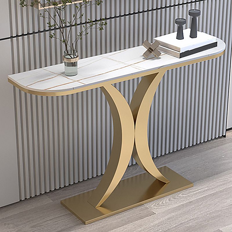 Console in ardesia glam tavolo mezzano con console resistente al graffi di ferro resistente alla macchia