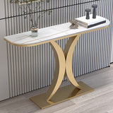 Console in ardesia glam tavolo mezzano con console resistente al graffi di ferro resistente alla macchia