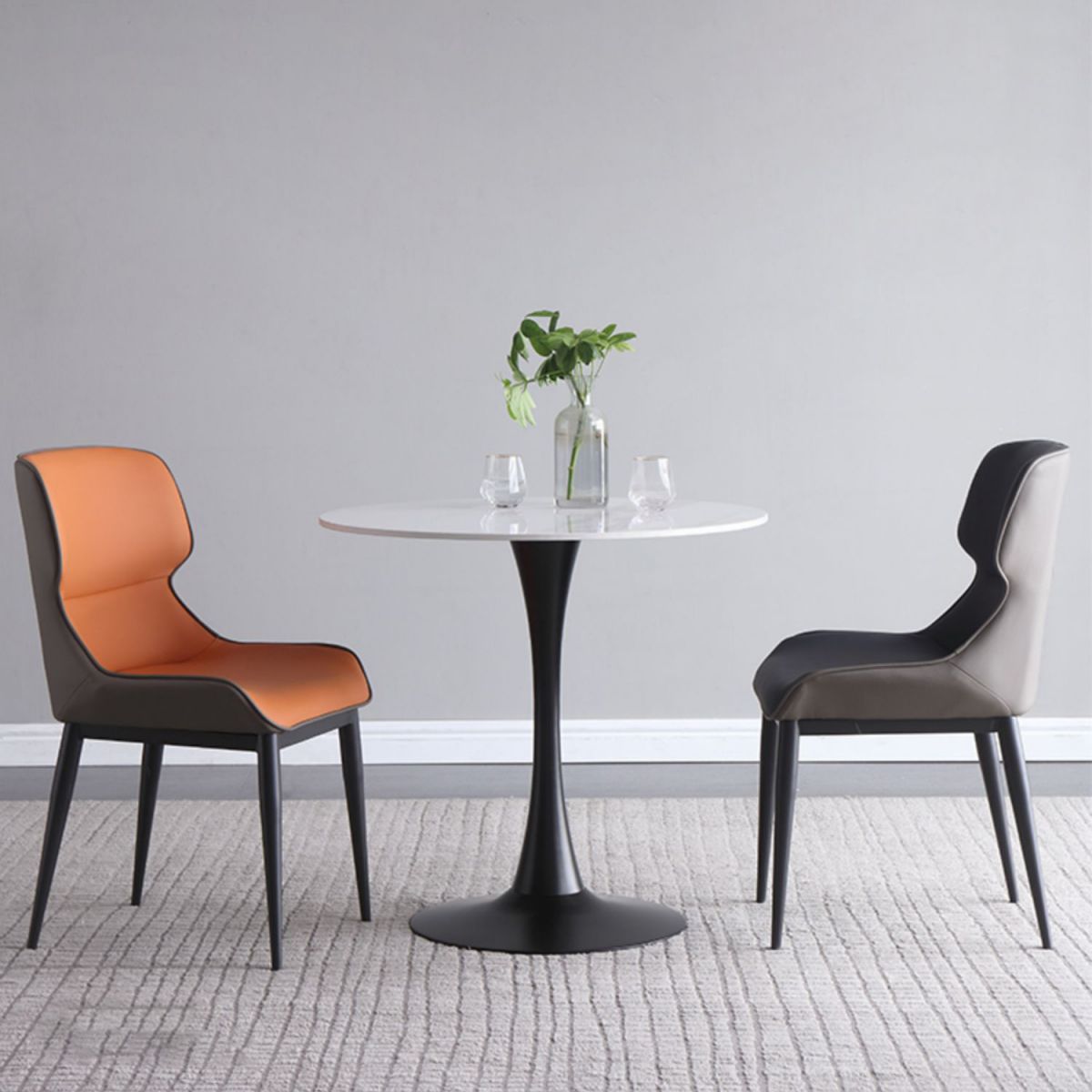 Modern Style Round Dining Table Sintered Stone Dinner Table with Tulip Base Clearhalo ' dining_table' 'Dining Tables & Seating' 'Dining Tables' 'furn' 'furn_dining_table' 'Furniture' 'furniture_dining_table' 'Kitchen & Dining Furniture' 'kitchen&dining_furn' 'kitchen' 'kitchen_dining_table' 1200x1200_c599215b-1f59-4fb5-b88e-fe77e8ce3a80