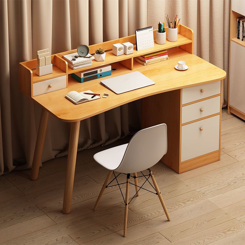 Manufacture Wood Writing Desk 19.69-inch Wide Writing Desk with Drawers Clearhalo 'furn' 'furn_office_desk' 'Furniture' 'Office Desks' 'Office Furniture' 'office_desk' 1200x1200_c59eb18e-5930-4017-88ee-0790544128fc