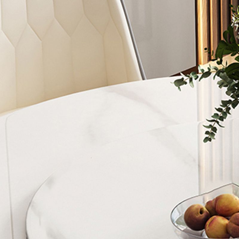 Moderne runde Esstisch Set 1/2/5/7 Stücke mit Metallbasis Küchenmöbel Set