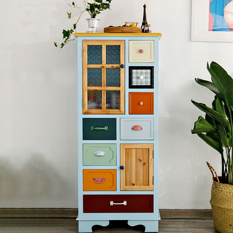 Contemporary 8- Drawer Wooden Cabinet , 2-door Rectangle Accent Cabinet Clearhalo 'Cabinets & Chests' 'cabinets_chests' 'furn' 'furn_cabinets_chests' 'Furniture' 'Living Room Furniture' 1200x1200_c5a1dee7-4a90-4a62-951b-8a13c182cf2d