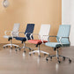 Silla de oficina moderna brazos fijos altura de asiento ajustable altura giratoria con espalda transpirable