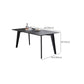 Modern Black Dinette Table with Ash Wood Base Rectangle Indoor Dining Table Clearhalo 'Dining Tables & Seating' 'Dining Tables' 'dining_table' 'furn' 'furn_dining_table' 'Furniture' 'Kitchen & Dining Furniture' 1200x1200_c5a29135-39f7-4afd-abbb-d689f45f441b
