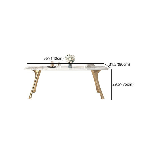Nordic Glam Sintered Stone Dining Table Set 1/4/5/7 Pieces Dining Set for Home Clearhalo 'Dining Room Sets' 'Dining Tables & Seating' 'dining_room_set' 'furn' 'furn_dining_room_set' 'Furniture' 'furniture_dining_room_set' 'Kitchen & Dining Furniture' 1200x1200_c5a3f8a8-ddf9-4b81-a5c5-0bae229fc695