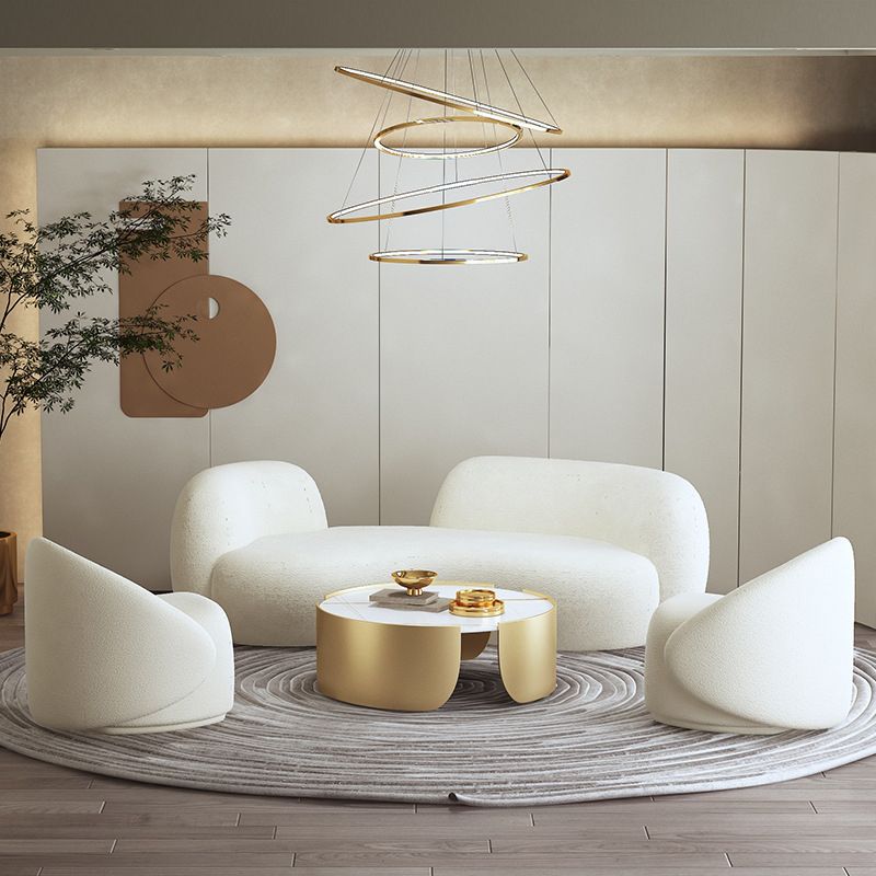 Contemporary Curved Sofa in Beige for Apartment 28.35" High Sofa Clearhalo 'furn' 'furn_sofas' 'Furniture' 'Living Room Furniture' 'Sofa' 'sofas' 1200x1200_c5a57a52-aa2b-4dc9-9351-5f8273d7e3a8