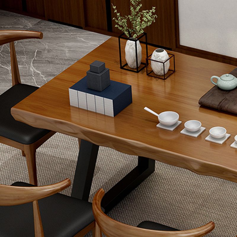 Solid Wood Home Working Table Industrial Rectangle Office Table Clearhalo 'furn' 'furn_office_desk' 'Furniture' 'furniture_office_desk' 'Office Desks' 'Office Furniture' 'office_desk' 1200x1200_c5a59db9-06a3-470b-bbc2-31762bd4083b