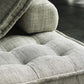 29.92" High Sofa Contemporary Armless Sofa with Bolster Pillows