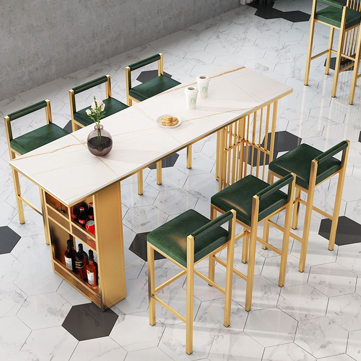 Modern Marble Storage Counter Height Table Modern Rectangle Bar Height Pub Table Clearhalo 'Bar Furniture' 'Bar Tables' 'bar_tables' 'furn' 'furn_bar_tables' 'Furniture' 'furniture_bar_tables' 'Kitchen & Dining Furniture' 'kitchen&dining_furn' 'kitchen' 1200x1200_c5a6e3d6-d097-4d2c-a550-4a737f121e7d