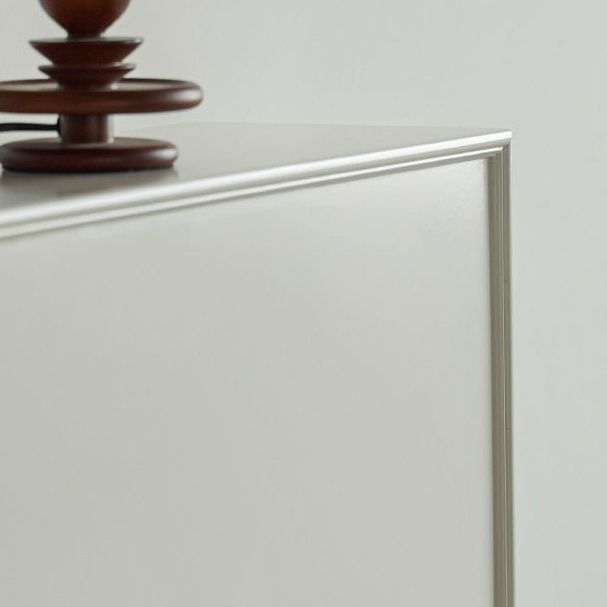 Contemporary 3 Shelves Accent Chest White 7.87-Inch D Cabinet Clearhalo 'Cabinets & Chests' 'cabinets_chests' 'furn' 'furn_cabinets_chests' 'Furniture' 'Living Room Furniture' 1200x1200_c5a7f111-2534-48af-addf-23214229b3fc