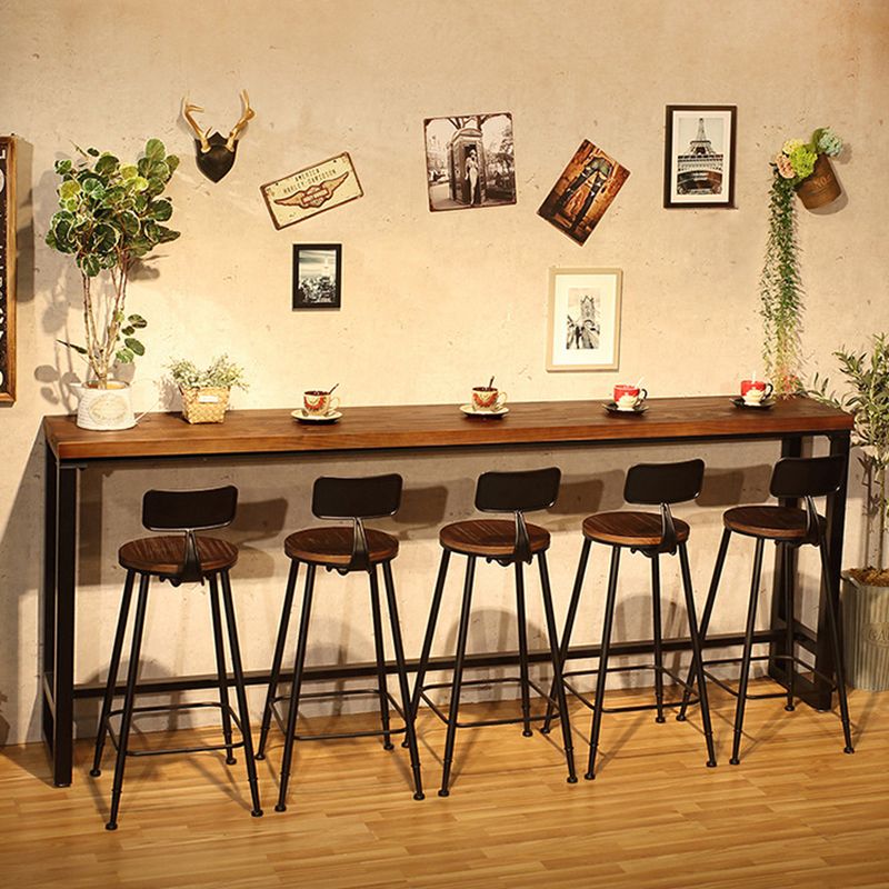 1/6/11 Pieces Bar Stool and Table Set Industrial Pub Dining Set Clearhalo 'Bar Furniture' 'furn' 'furn_home_bar_bar_sets' 'Furniture' 'Home Bars & Bar Sets' 'home_bar_bar_sets' 'Kitchen & Dining Furniture' 1200x1200_c5a7f150-7fbc-4cf7-bfb6-3311c9791b30