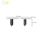 Industrial Style Rectangle Dining Table Sintered Stone Table with Metal Legs for Home Clearhalo 'Dining Tables & Seating' 'Dining Tables' 'dining_table' 'furn' 'furn_dining_table' 'Furniture' 'Kitchen & Dining Furniture' 1200x1200_c5a893e9-bea5-41a2-b2d8-e37201d113fa