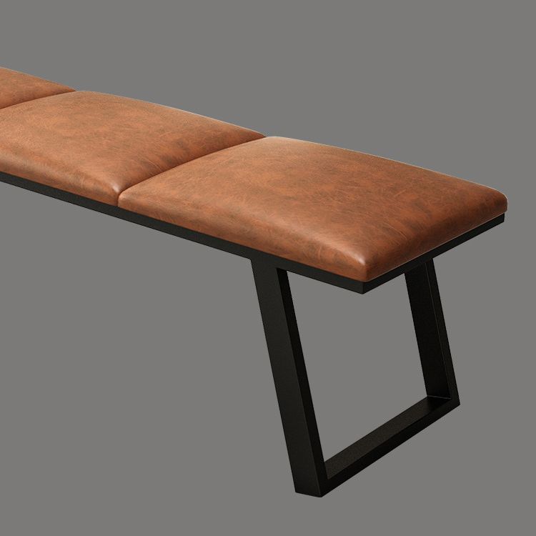 Mid-Century Modern Upholstered Bench Bedroom Rectangle Seating Bench with Legs Clearhalo 'Benches' 'Chairs & Seating' 'furn' 'furn_benches' 'Furniture' 'Living Room Furniture' 1200x1200_c5a8bddb-837a-41f4-938b-abf7ea330626