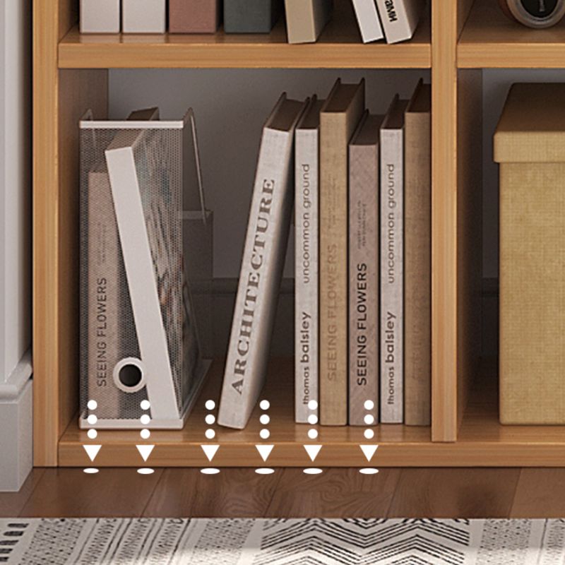 Modern Standard Bookcase Engineered Wood Open Back Bookshelf Clearhalo 'Bookcases' 'furn' 'furn_bookcases' 'Furniture' 'Office Furniture' 1200x1200_c5ab481c-6cd0-4fac-8bb2-52644d270215